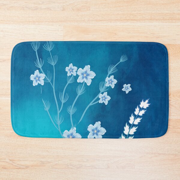 Item preview, Blue Floral Pattern designed and sold by Maanya-Tees.