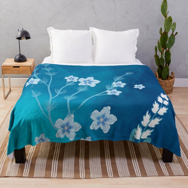 Item preview, Blue Floral Pattern designed and sold by Maanya-Tees.