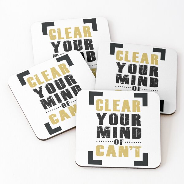 Item preview, Clear Your Mind of Can't designed and sold by Valuential.