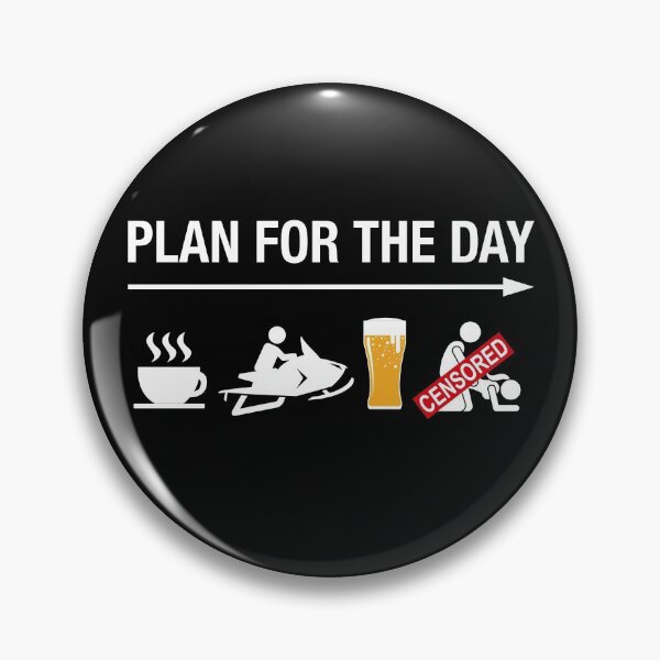 Item preview, Plan For The Day Adult Humor Coffee Ride Beer Snowmobile designed and sold by merch8002.