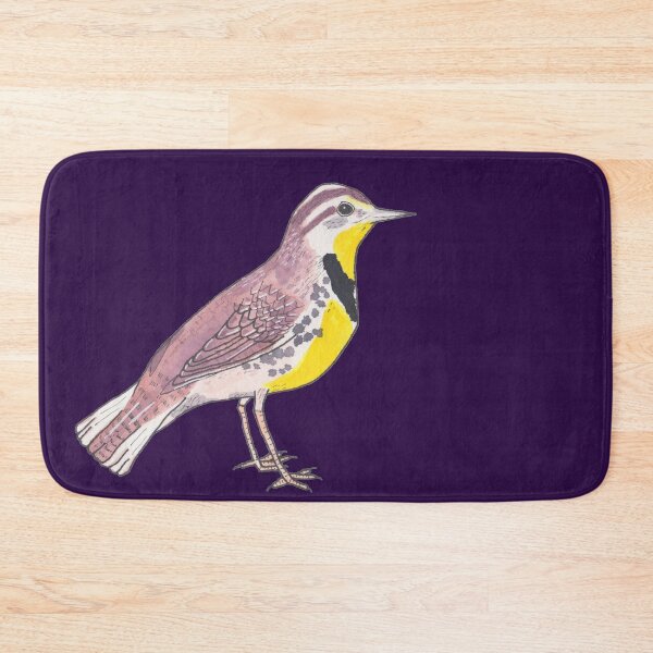 Item preview, Eastern Meadowlark bird species watercolor bird art designed and sold by TheWaterBirds.