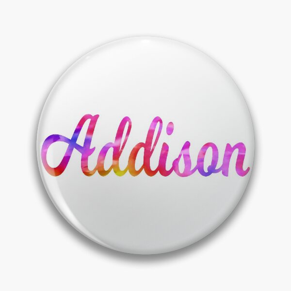 Item preview, Pretty Addison girls name multi-color design designed and sold by ComicKitsch.