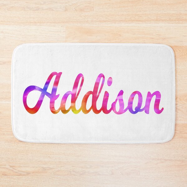 Item preview, Pretty Addison girls name multi-color design designed and sold by ComicKitsch.