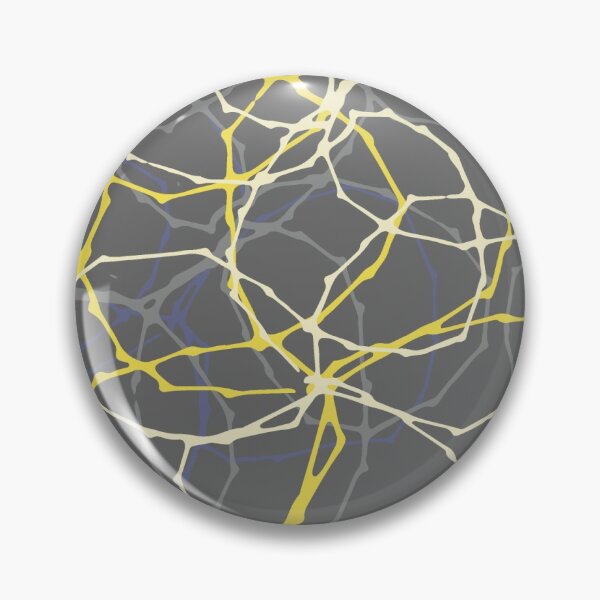 Item preview, Grey & Yellow Stitched Circles designed and sold by ZoeChapman.