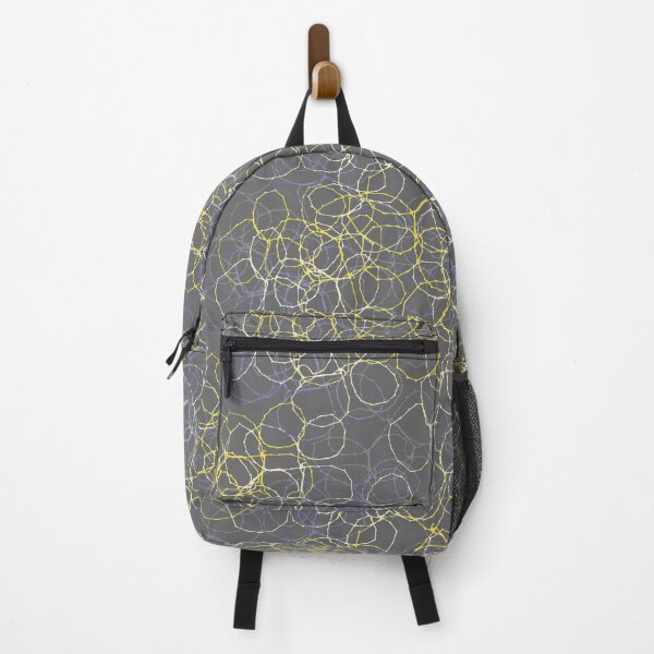 Item preview, Grey & Yellow Stitched Circles designed and sold by ZoeChapman.