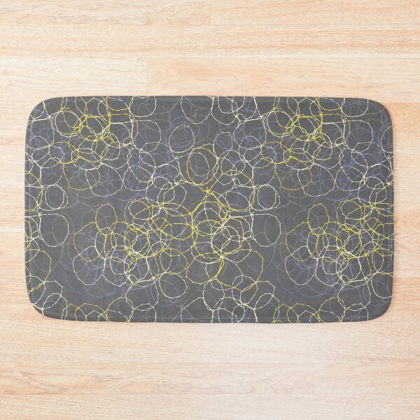 Item preview, Grey & Yellow Stitched Circles designed and sold by ZoeChapman.