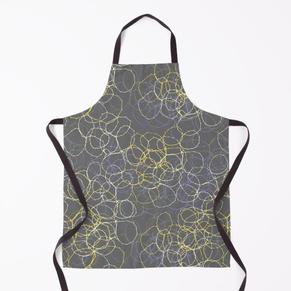 Item preview, Grey & Yellow Stitched Circles designed and sold by ZoeChapman.