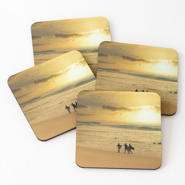 Item preview, Beautiful sunset with surfers on super tubes beach in Peniche, Portugal designed and sold by NelPhilipe.