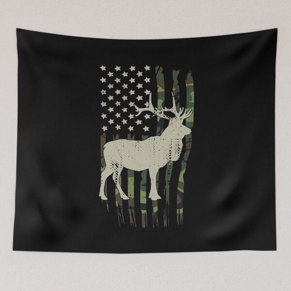 Item preview, Elk Hunting Patriotic Camouflage American Flag   designed and sold by Vanover Designs.