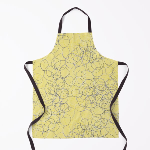 Item preview, Yellow & Grey Stitched Circles designed and sold by ZoeChapman.