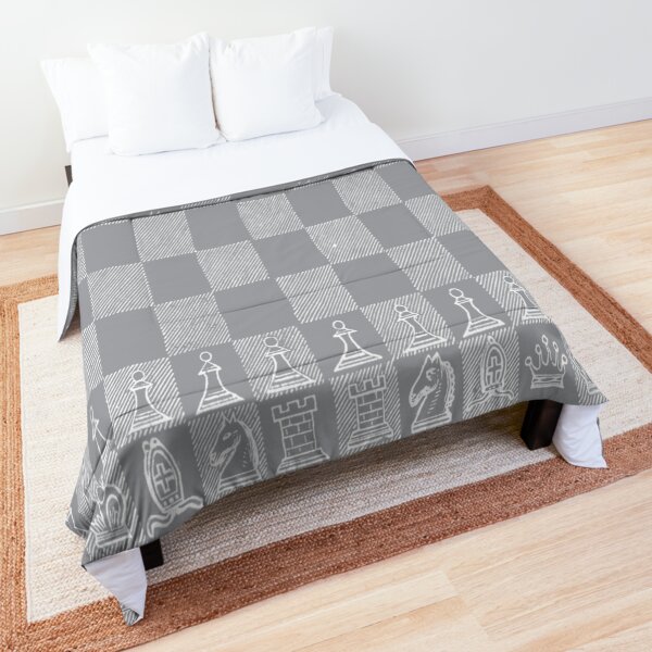 Chess Fan, Chess Player, Grand Master of Chess - White Comforter