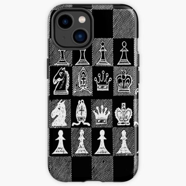 Fan d'échecs, joueur d'échecs, grand maître d'échecs - blanc Coque antichoc iPhone