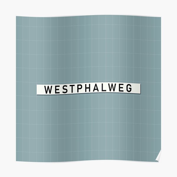 Westphalweg Station Tiles (Berlin) Poster