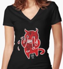 AMNESIAC radiohead Women's Fitted V-Neck T-Shirt