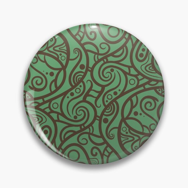Item preview, Green abstract lines swirl designed and sold by MinEkkoArt.