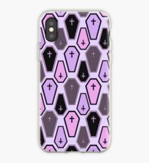 Pastel Coffin Pattern iPhone Case