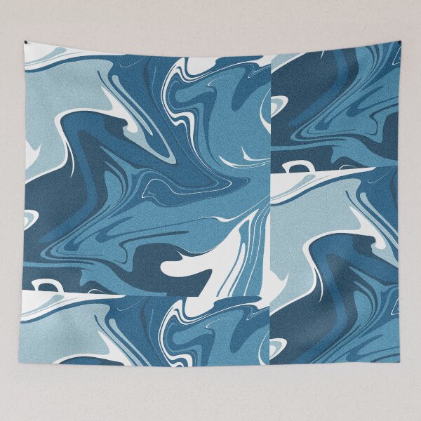 Item preview, Blue 70's Funky Art designed and sold by toohot2trot189.