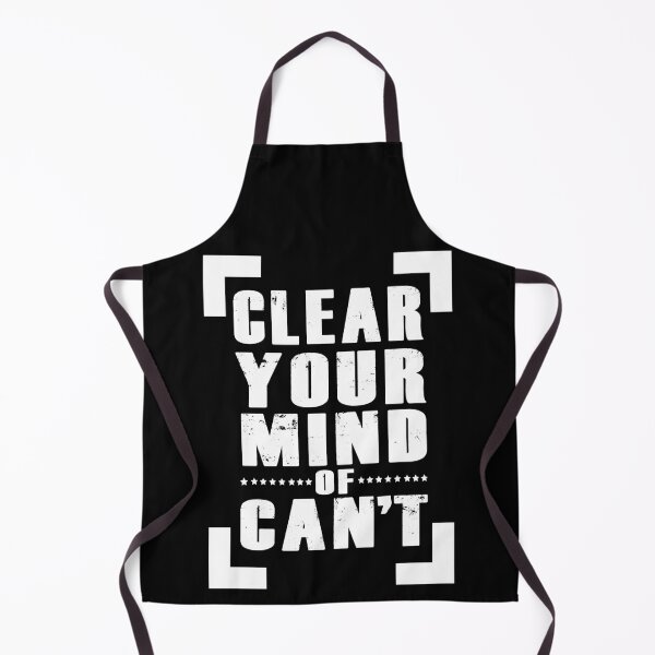 Item preview, Clear Your Mind of Can't Typography designed and sold by Valuential.
