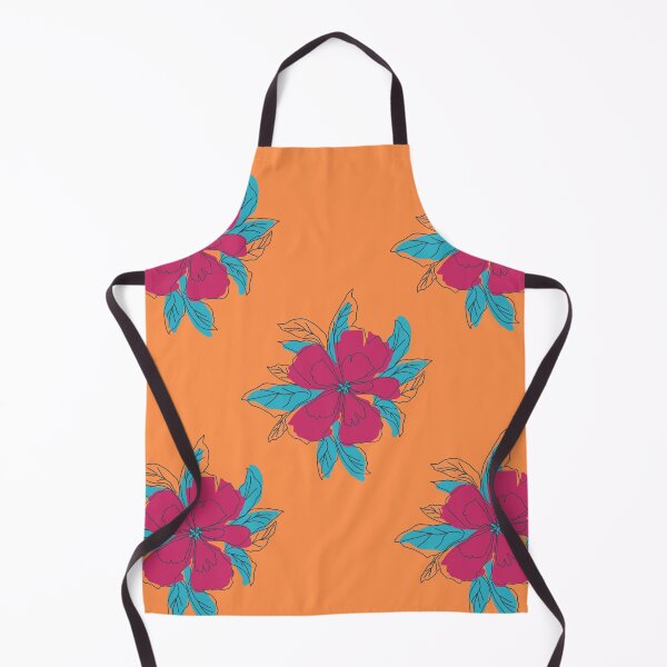 Item preview, Pink and Blue Floral (orange) designed and sold by MadeByAbs.