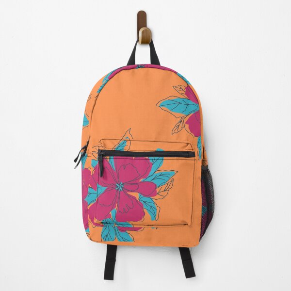 Item preview, Pink and Blue Floral (orange) designed and sold by MadeByAbs.