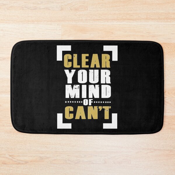 Item preview, Clear Your Mind of Can't Typography designed and sold by Valuential.