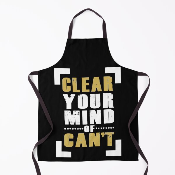 Item preview, Clear Your Mind of Can't Typography designed and sold by Valuential.