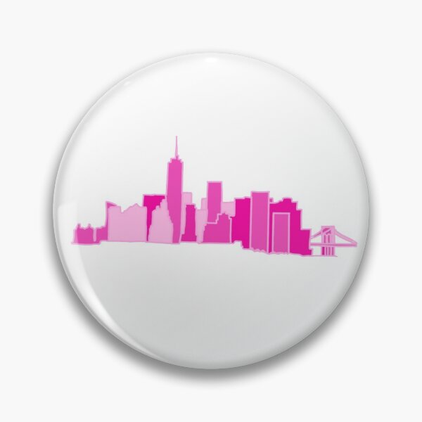 Item preview, nyc skyline pink designed and sold by feliciadesigns.