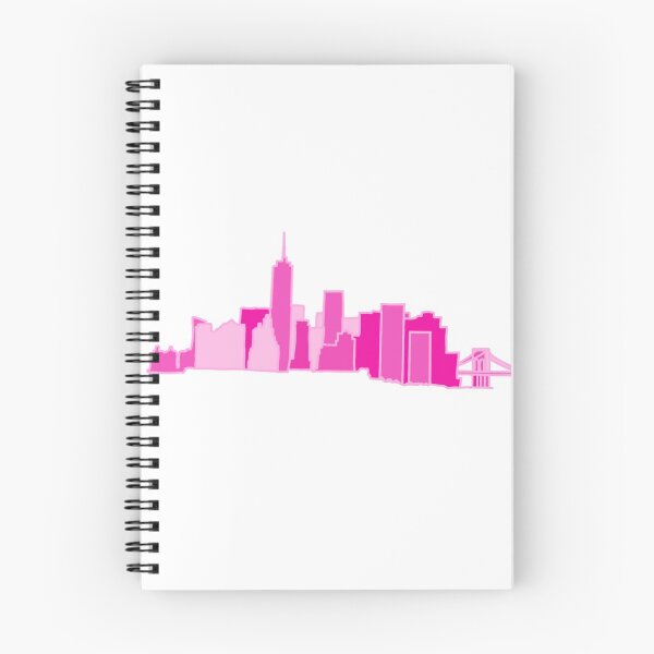 Item preview, nyc skyline pink designed and sold by feliciadesigns.