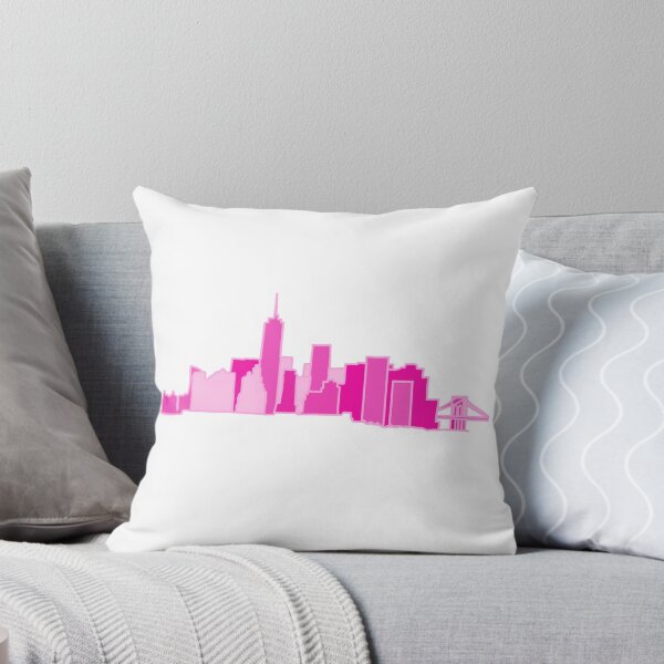 Item preview, nyc skyline pink designed and sold by feliciadesigns.
