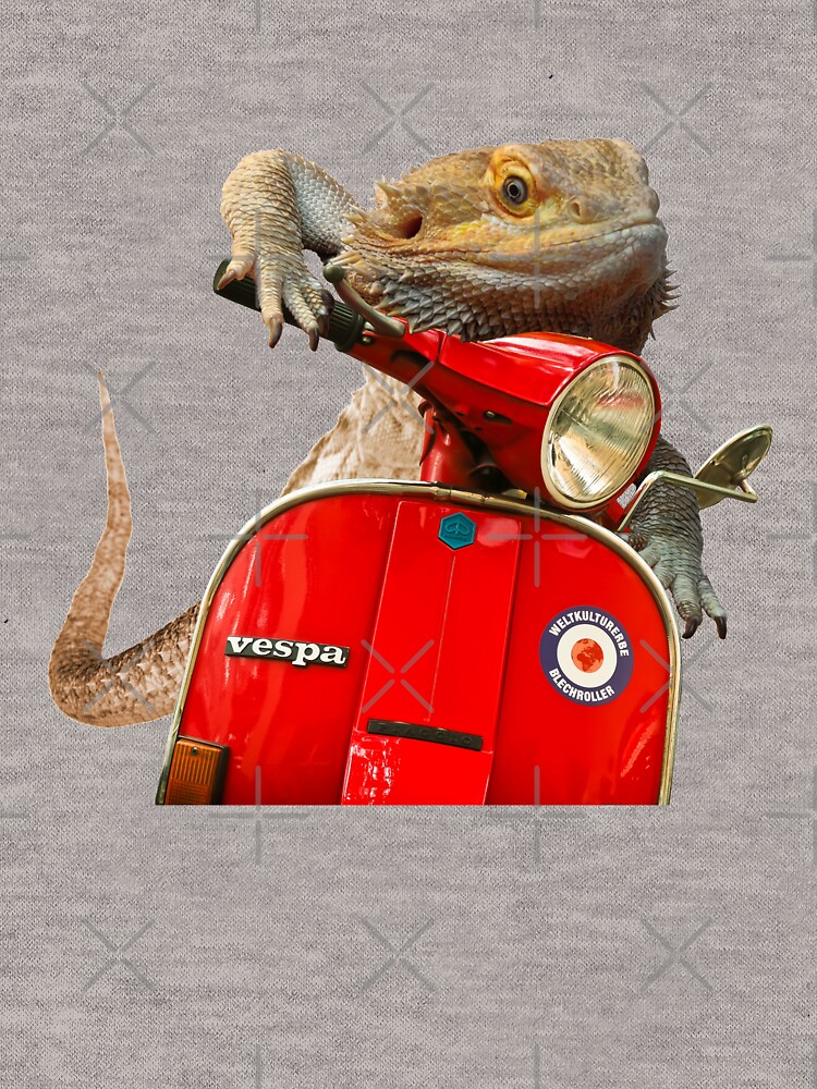 Born To Be Wild - Bearded Dragon On A Vespa by snibbo71