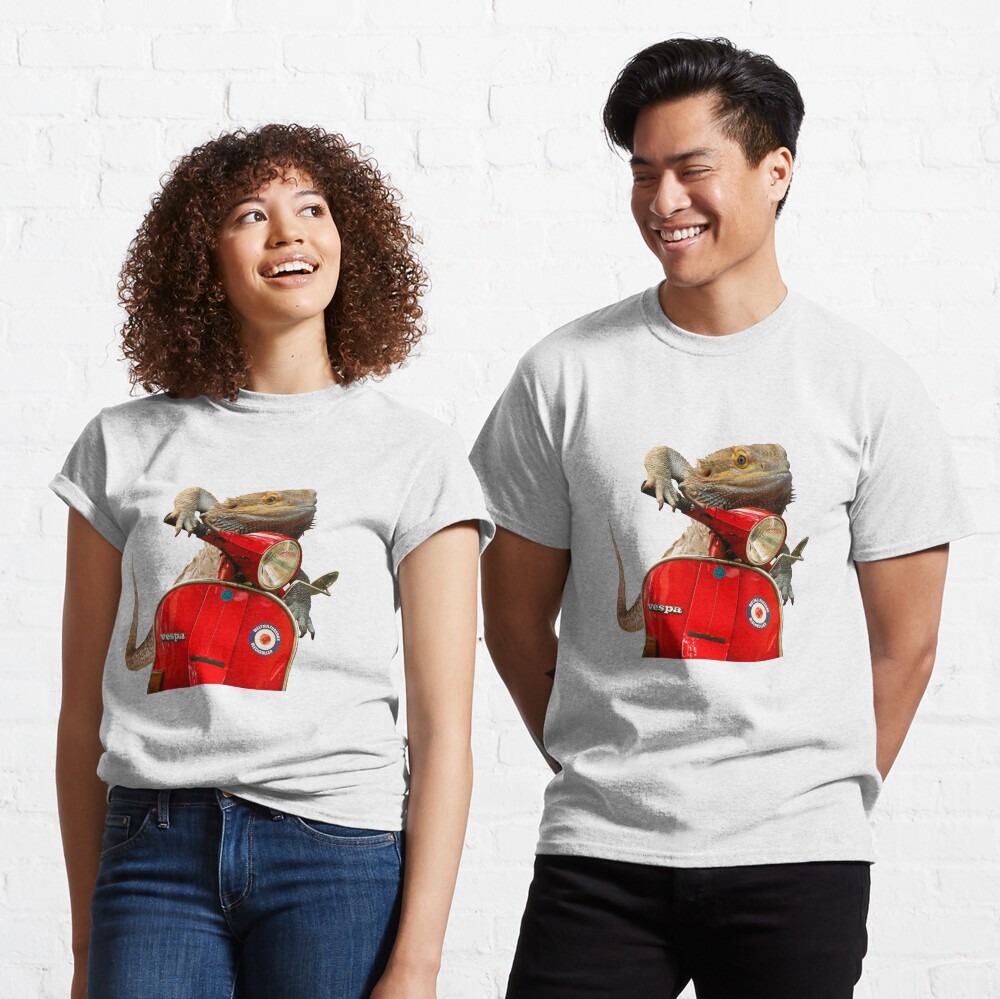 Born To Be Wild - Bearded Dragon On A Vespa Classic T-Shirt