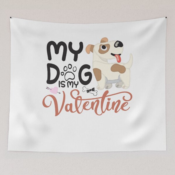Item preview, My Dog Is My Valentine designed and sold by Aminepop.
