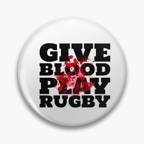 Item preview, Give Blood Play Rugby designed and sold by Minimalist Quotes and Sayings.