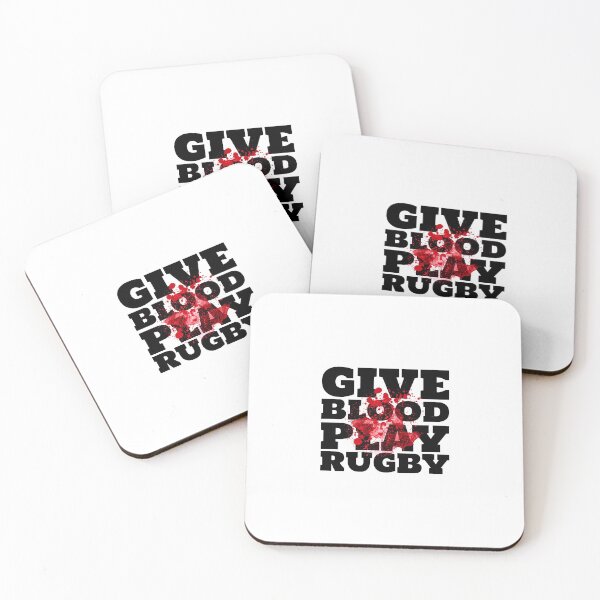 Item preview, Give Blood Play Rugby designed and sold by Minimalist Quotes and Sayings.