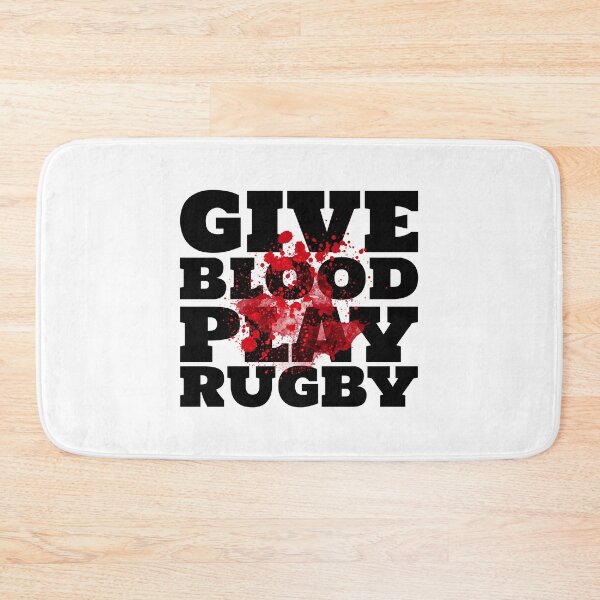 Item preview, Give Blood Play Rugby designed and sold by Minimalist Quotes and Sayings.