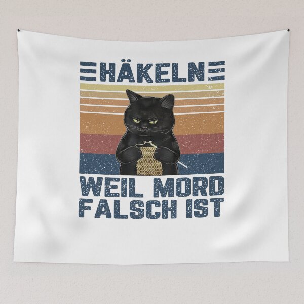 Item preview, häkeln weil mord falsch ist designed and sold by LimaChippewa.