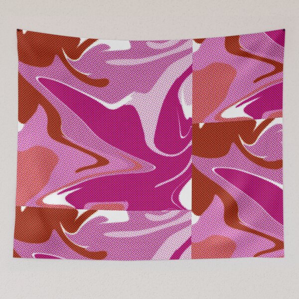 Item preview, Groovy 70's Lesbian Flag Art designed and sold by toohot2trot189.