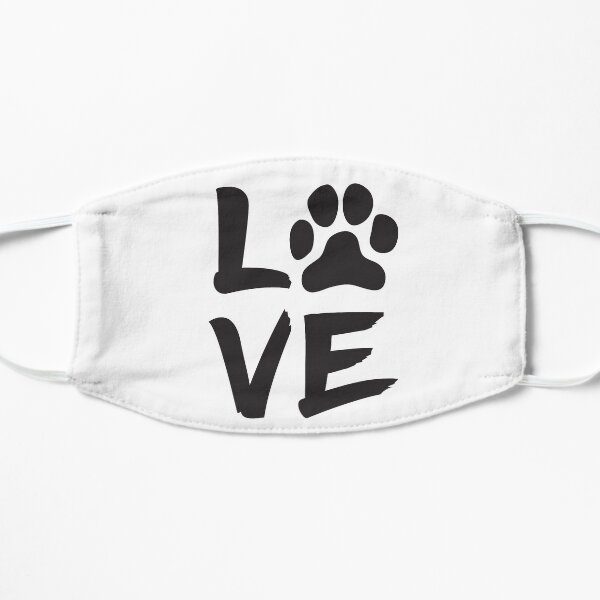My Dog Is My Valentine Flat Mask