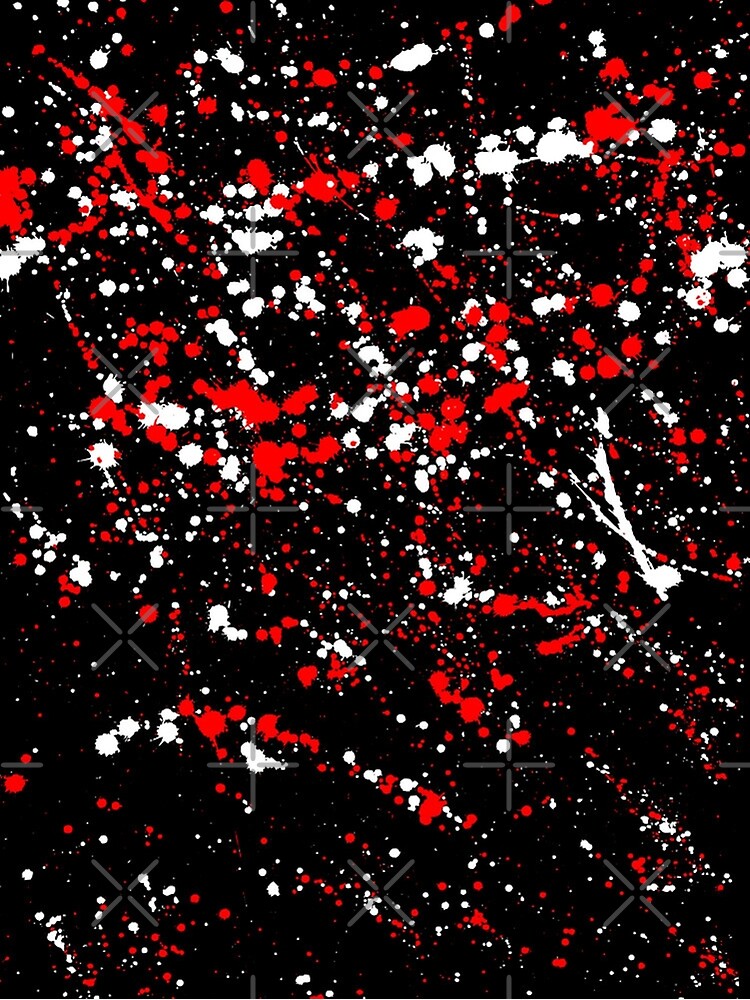 "Red and Black Splatter Paint" Poster by csachs | Redbubble