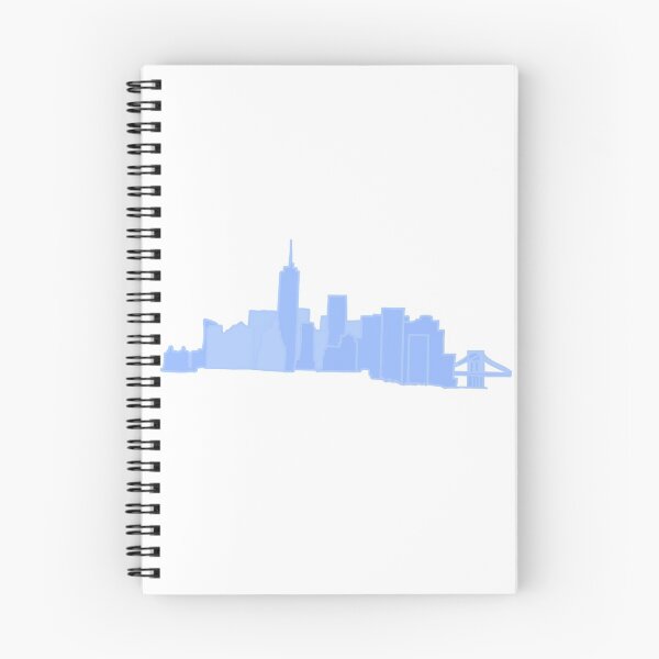 Item preview, nyc skyline light blue designed and sold by feliciadesigns.