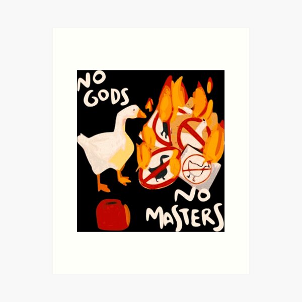 Untitled Goose Game - No God, No Masters iPhone Case for Sale by