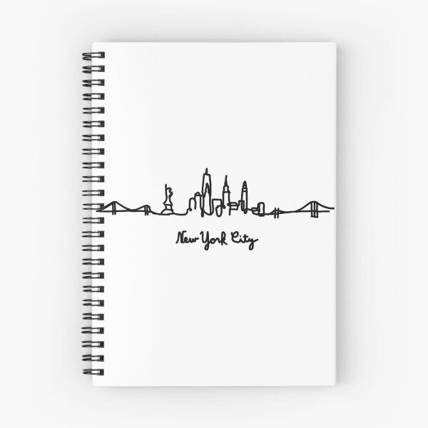 Item preview, nyc doodle skyline designed and sold by feliciadesigns.