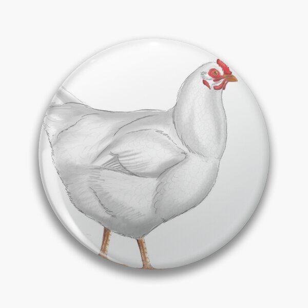 Item preview, white chicken designed and sold by darinjmcneil.