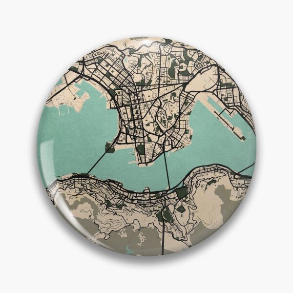 Item preview, Hong Kong City Map - Vintage designed and sold by deMAP.