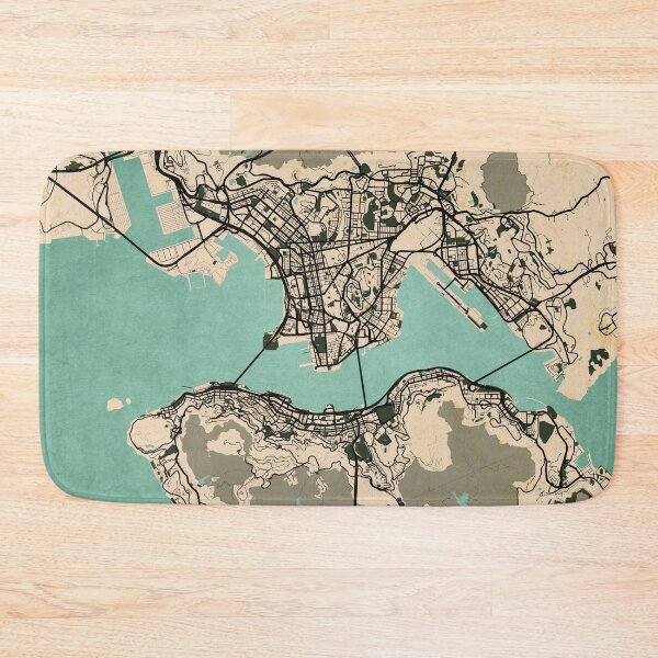 Item preview, Hong Kong City Map - Vintage designed and sold by deMAP.