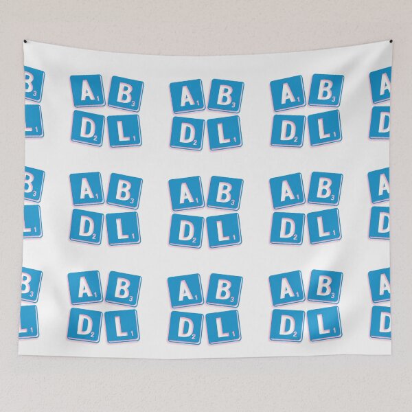 Artikelvorschau, ABDL-Buchstabenquadrate Blau / Pink entworfen und verkauft von DF3.