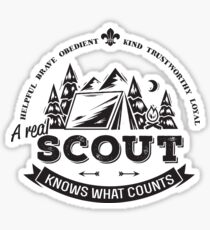 A real scout knows what counts Sticker