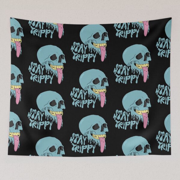 Item preview, Stay Trippy Skull Design designed and sold by SeaMushrooms.