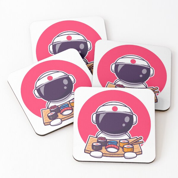 Item preview, Copy of Cute Astronaut Eating Sushi designed and sold by YousfiYs.