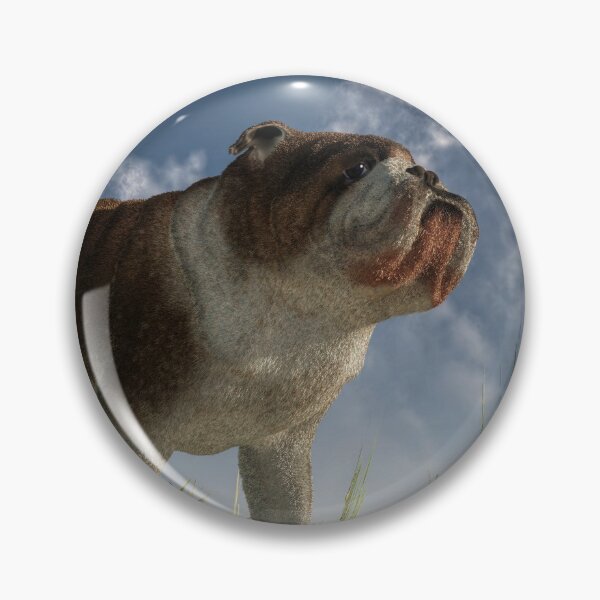 Item preview, English Bulldog on a Grassy Hill designed and sold by Daniel Eskridge.